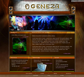 strona internetowa klub Geneza